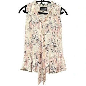 Frank Lyman dress top with built in tie, size small S